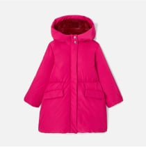 Manteau enfant fille en laine rose