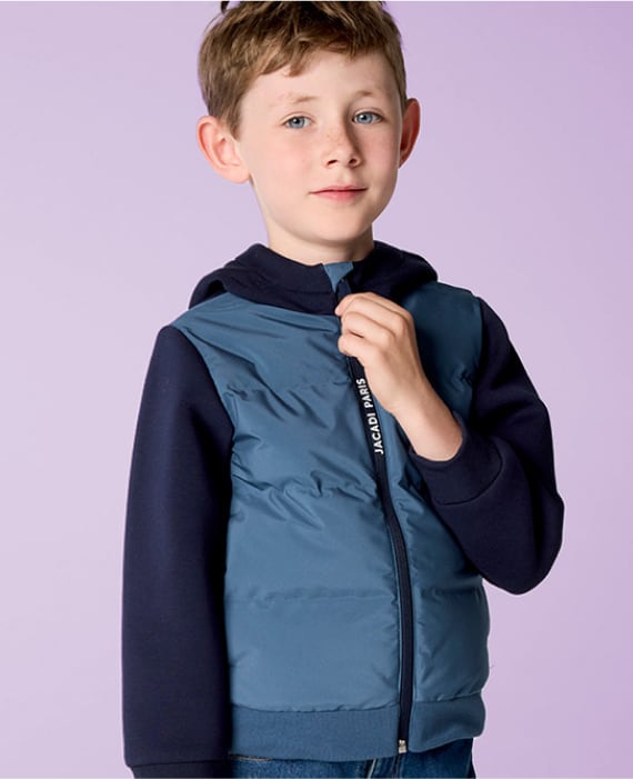 Blouson bi-matière enfant garçon