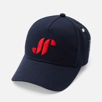 Casquette marine et rouge